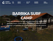 Tablet Screenshot of barrikasurfcamp.com